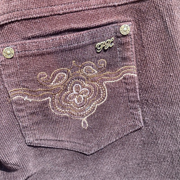 🤗323-UR Powerful ❤️~POINTZERO-Brown Corduroy Stretch Flares - Picture 14 of 15